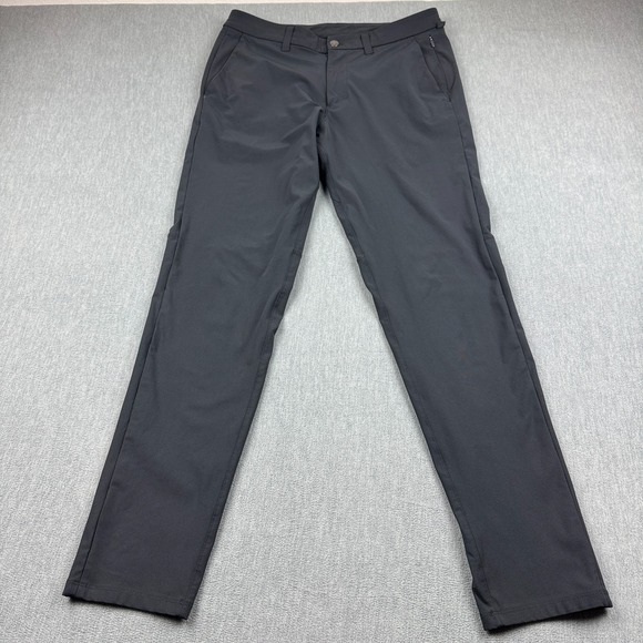 lululemon athletica Other - Lululemon Pants Mens 33 Black Commission Slim Warpstreme Chino Khaki M5974S